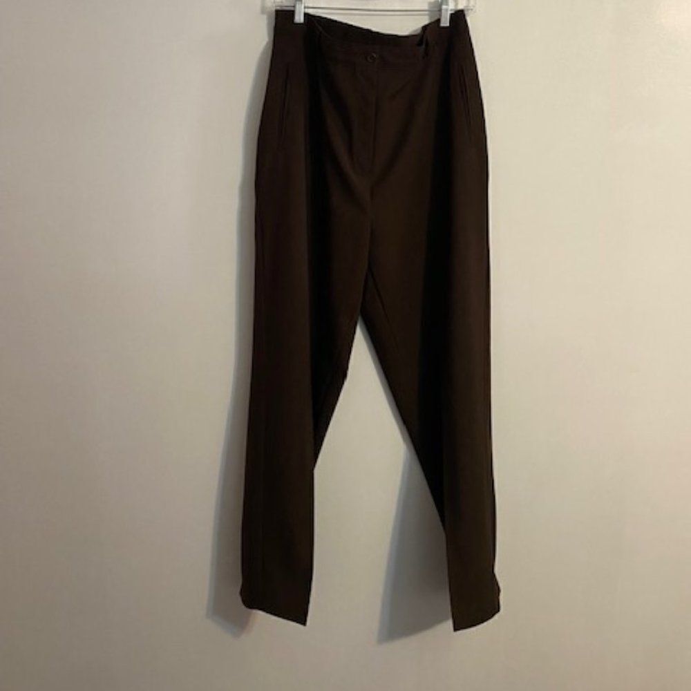 Alia Vintage Brown Straight leg trousers, size 14T